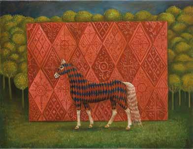 19 MALWINA DE BRADE (ur. 1968) Koń gotycki, 2016 r.