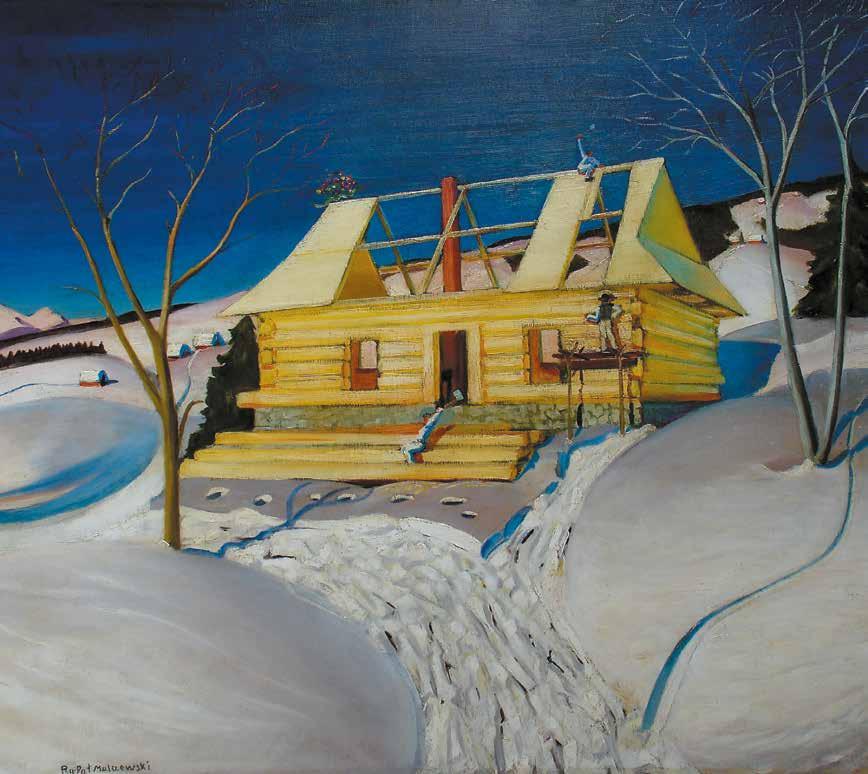 Rafał Malczewski, Budowa górskiej chaty Aukcja Sztuki Dawnej 20 października (czwartek) 2016 r., godz.