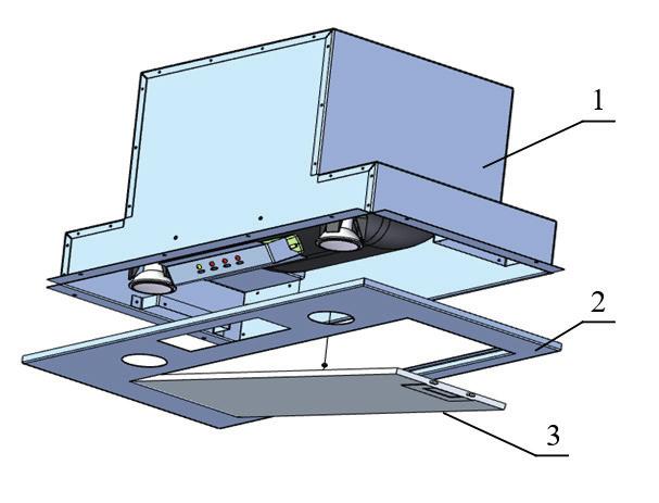 PL 12 4. 1 MONTAŻ OKAPU Zdemontować aluminiowy filtr tłuszczowy (3) (Rys.4).