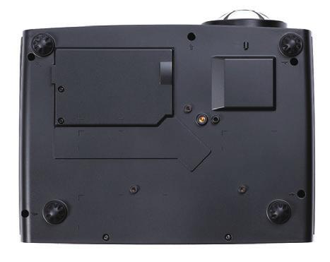 10 110.00±0.15 1 Panel sterowania 2 Przełącznik ostrości 3 Obiektyw 4 Odbiorniki podczerwieni 5 Nasadka obiektywu 6 Otwory montażowe do montażu sufitowego: Otwór na śrubę M3 x 6,5mm głębokości.