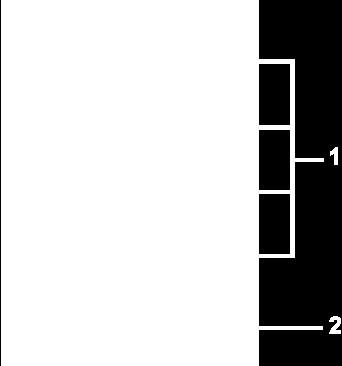 panelu przednim 1. Przyciski funkcji (Dalsze informacje znajdują się w części Obsługa monitora) 2.