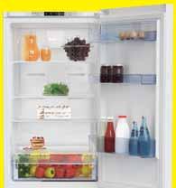 szronu na przechowywanych produktach 59,5 cm 367l POJEMNOŚĆ A ++ INOX Podajnik wody Tryb wakacyjny 109 90 RAT Oświetlenie wnętrza LED Chłodziarko-zamrażarka FK2515.