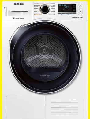 9% bakterii SUSZARKA Z POMPĄ CIEPŁA Zaawansowany filtr 2w1 14 programów suszenia System OptimalDry - inteligentny system suszenia System Smart Check - rozpozna i rozwiąże problem 1699, 1999 99 169 90