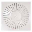 ANEMOSTATY, NAWIEWNIKI, KRATKI, ZAWORY Anemostaty wirowe Swirl diffusers Anemostat kasetonowy wirowy Rectangular swirl diffuser SW - elementy konstrukcyjne wykonane z tłoczonej blachy stalowej