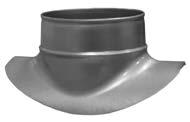 KSZTAŁTKI WENTYLACYJNE OKRĄGŁE Sztucery siodłowe Collar saddles Sztucer siodłowy SAFE bez uszczelki Collar saddle without gasket PS / PSE ød1 ød 80 100 125 150 160 200 250 315 400
