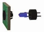 MONTAŻ DIOD LED Bloczki montażowe do diod LED SQLEDS Czarny UL94 V0 PVC, RMS-26 Montaż w poziomie lub w pionie Odpowiednie do Ilość w diod LED A ± 0.5 B C D Ref opakowaniu SQLEDS1-4-26 T-1 (3mm) 6.