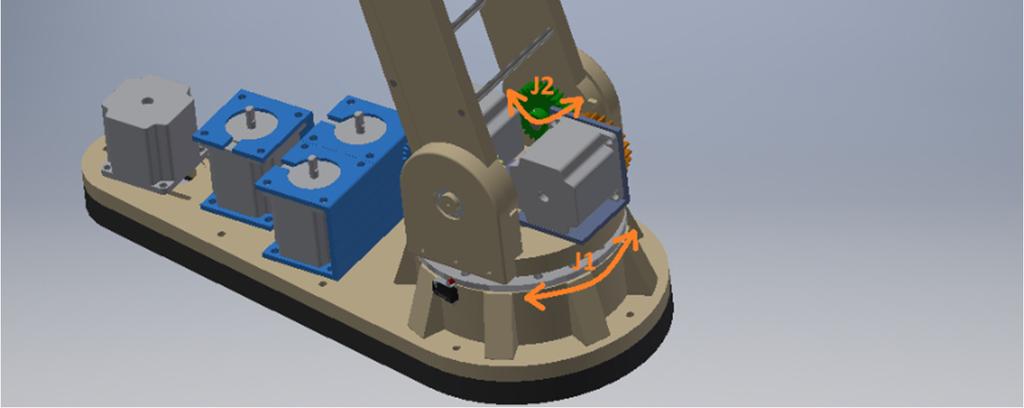 Model 3D robota antropomorficznego Na rys.