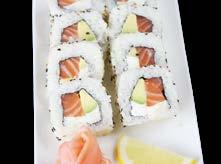 ..39 zł futomaki z tartarem z łososia, rolka w tempurze łagodna lub na ostro 16. Shrimp tempura roll.