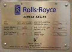gaz ziemny firmy Rolls-Royce.