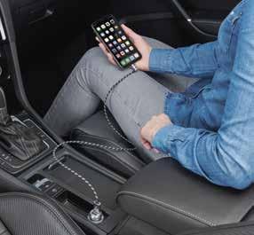 Nie tylko internet w samochodzie DUCI Volkswagen podwójna ładowarka USB Volkswagen DUCI (Double-USB-Charger-Insert) umożliwia szybkie ładowanie urządzeń mobilnych przez dwa interfejsy USB.