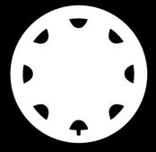 (czytelne w ruchu) ułożenie logo VW w każdej pozycji koła.