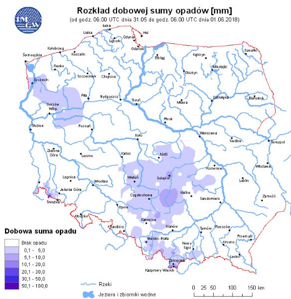 w rzekach Rozkład dobowej