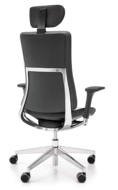 High-quality aluminium back frame creates a harmonious line that flows seamlessly into the