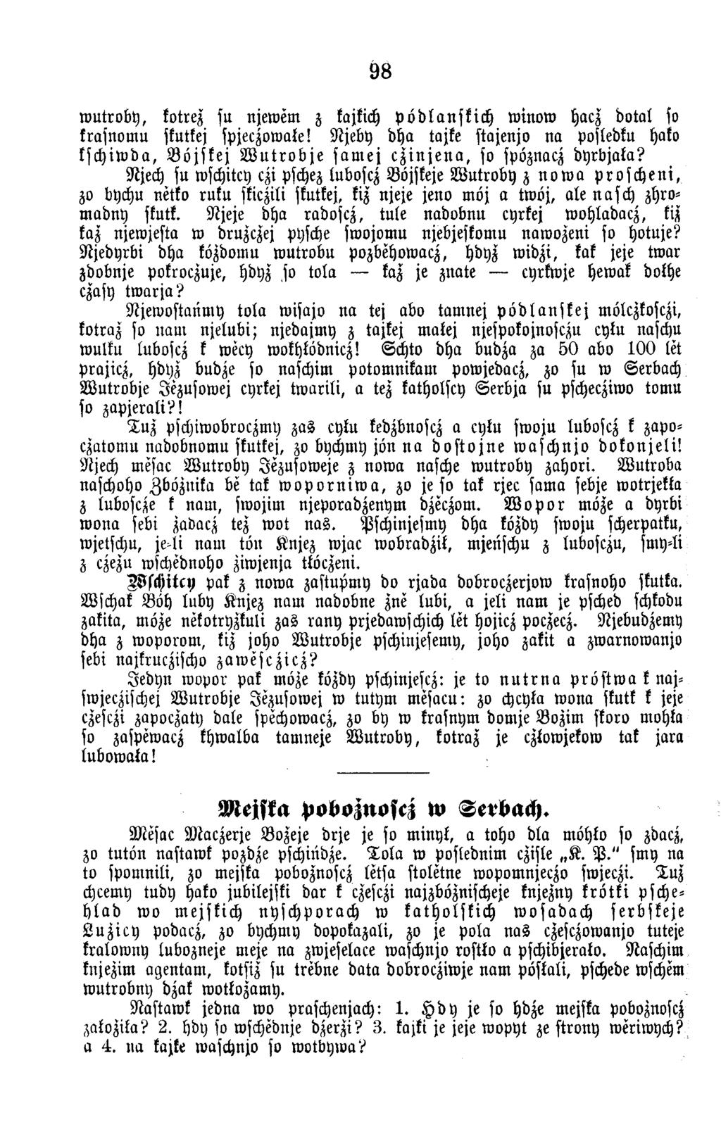 98 w u tro b y, kotrez su njew em z kajkich p ö d l a n s k ic h w in o w hacz d o ta l so krasnom u skutkej spjeczow ale!