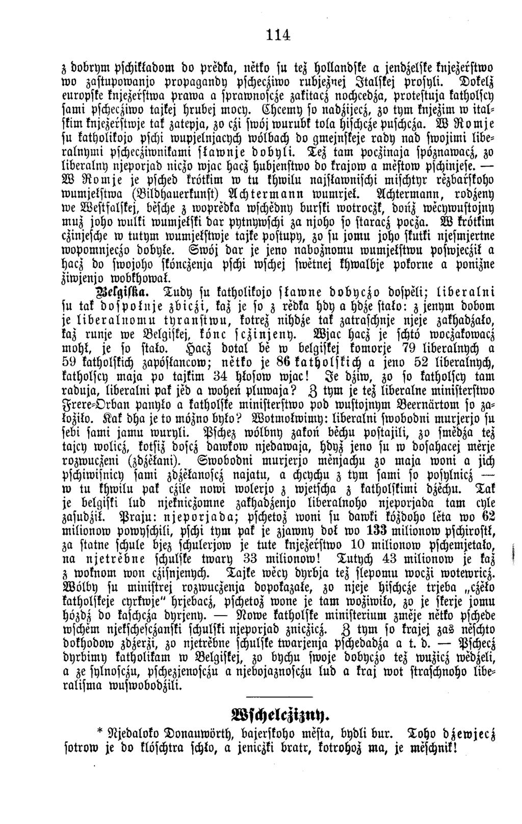 114 z dobrym pschikladom do predka, n etto su tez hollandske a jendzelske knjezerstwo w o zastupow anjo p ro p a g a n d y pschecziwo rubjeznej Jta lsk e j p ro sy li.