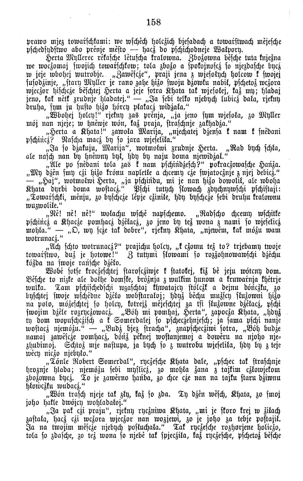 158 p ra w o m jez tow arschkam i: w e wschech holczich bjesadach a tow arstw ach mejesche pschedsydstwo abo prenje m esto hacz bo pschichodneje W akpory.