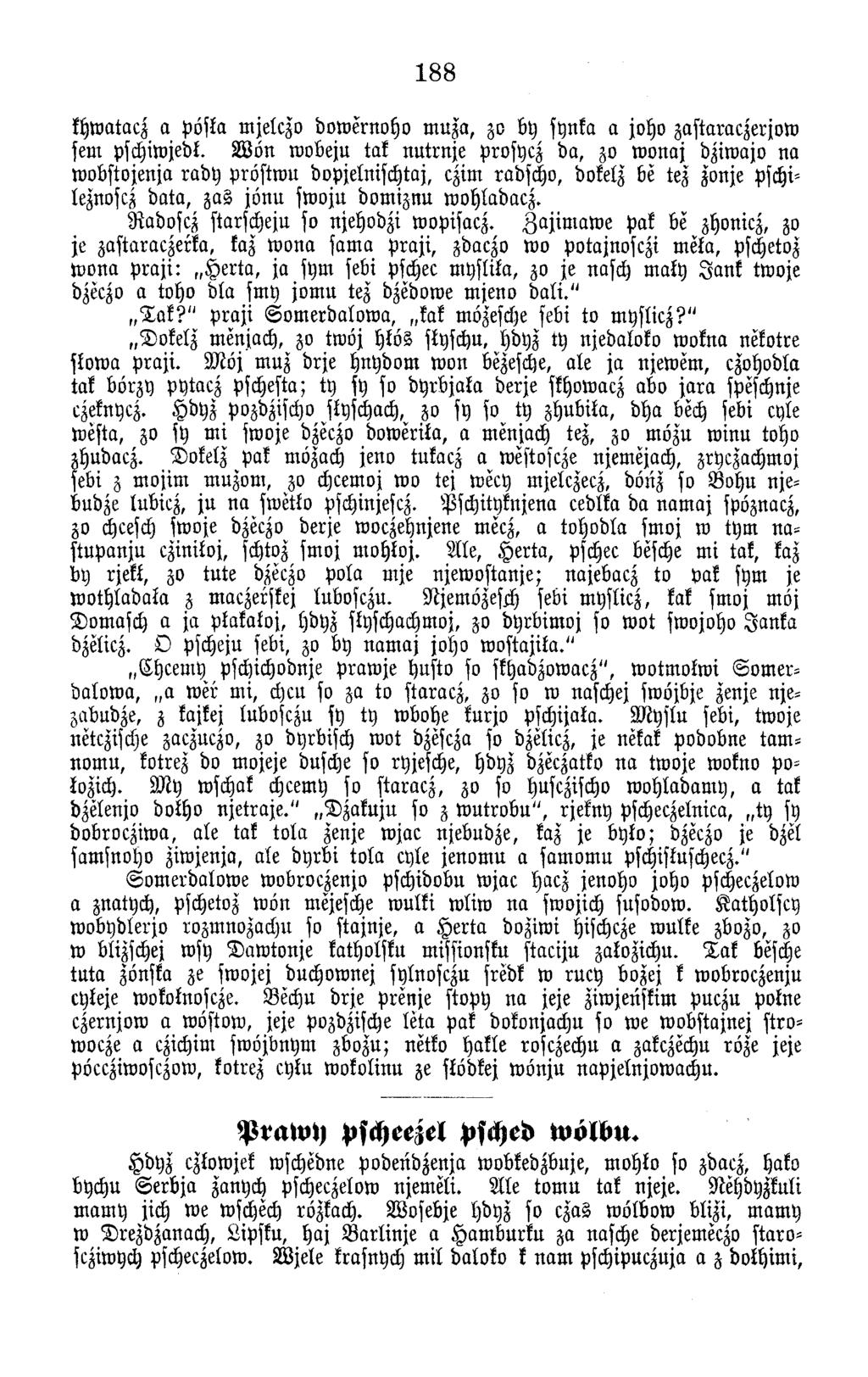 188 khw atacz a pösla m jelczo dow ern o h o m nza, zo by synka a joho zastaraczerjow fern pschiwjedk.