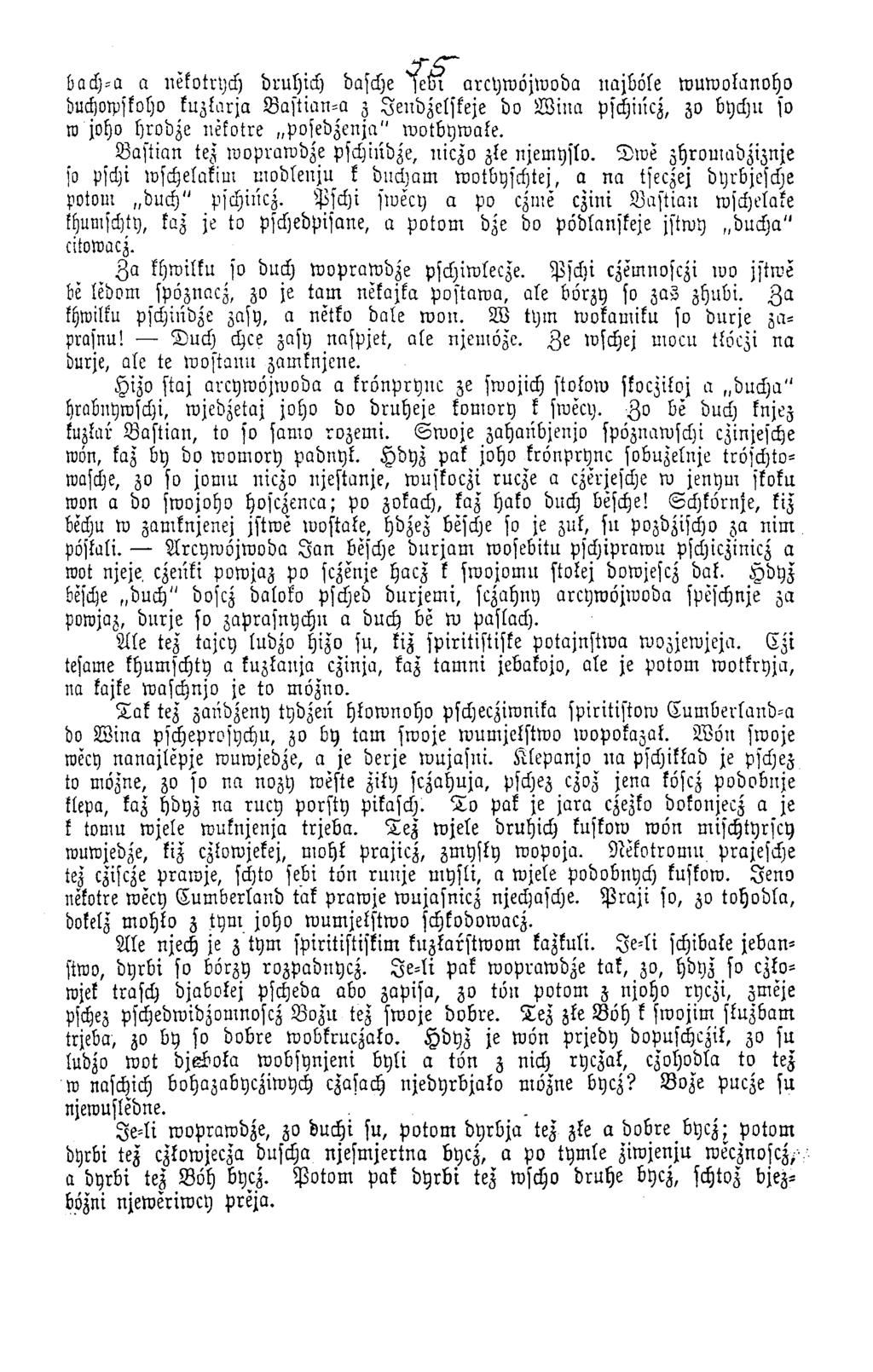 bach-a a nekotrych bruhich dasche lefci a rcy w ö jm o b a imjbose w uw okanoho duchoyskoho kuzkarja B a s tia n -a z Jenbzelskeje bo W in a pschincz, zo bychu so w joho hrobze nĕfotre p o sebzen ja"