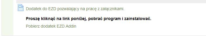 Lub pod linkiem: https://serwis.umb.edu.pl/custom/login/files/ezd.addin.setup.msi W otwartym pliku Excela należy wypełnić pola na formularzu.