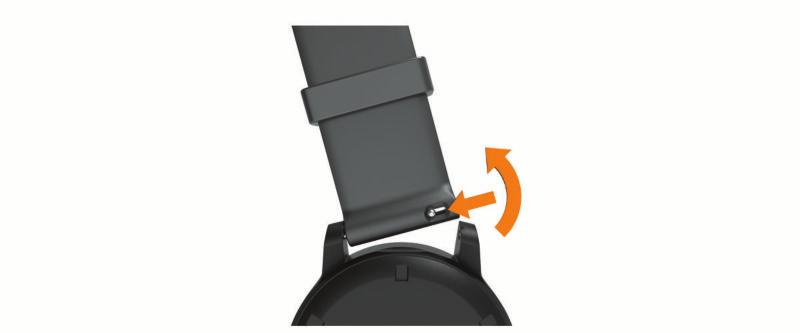 Wymiana pasków Do urządzenia pasują standardowe paski z mechanizmem szybkiego zwalniania. Mały zegarek ma paski o szerokości 18 mm, a duży 22 mm.