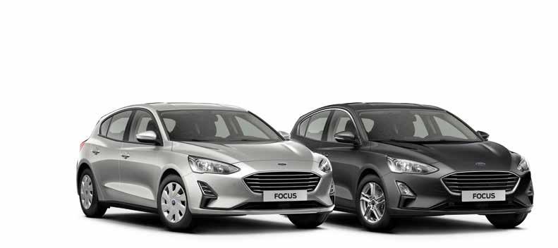 NOWY FORD FOCUS Wybrane wyposażenie standardowe Trend Trend Edition Titanium Główne zewnętrzne elementy wyposażenia 16" stalowe obręcze kół z kołpakami Elektrycznie regulowane i podgrzewane lusterka