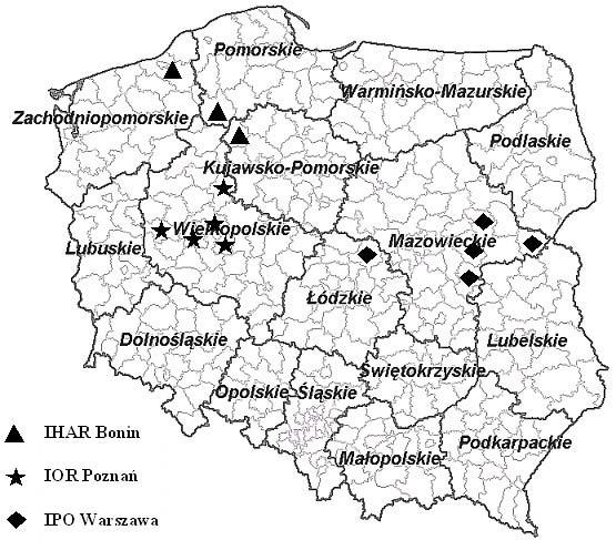 tórzeniach (10 10 szt.). Równolegle wykonywano próby kontrolne (larwy naniesione na liście nie moczone i moczone w wodzie destylowanej w ilości analogicznej jak w teście zasadniczym).