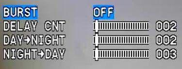 Day / Night Dzień No - Ustawienie elektronicznej funkcji dualnej w kamerze pozwala na obserwowanie w sła h waru ka h oświetle iow h o