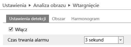 6. Wtargnięcie Funkcja wtargnięcia może służyć do wykrycia naruszenia zdefiniowanej strefy przez poruszający się obiekt.