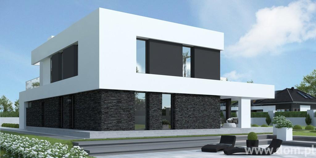 Projekty domów CPT Koncept 41 CE (DOM CP1-46) Domy z płaskim dachem wyróżniają się niezwykłą prostotą i elegancją.