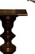 PEDESTAL FOR FLOWERS Germany, the 2nd half of the 18th c. wood, pained faience, height 109 cm Cat.