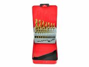 Titanium plated drill 13pcs 1,5-6,5mm set for metal Kpl.wierteł 13szt.1,5-6,5mm pow.tytan.