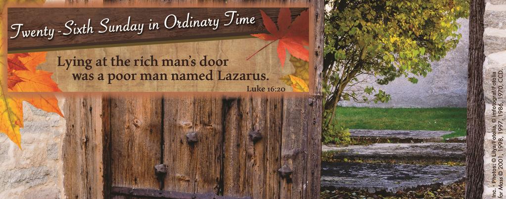 Saint Ladislaus Parish September 29, 2019-26th in Ordinary Time 29 września 2019-26. Niedziela Okresu Zwykłego St.