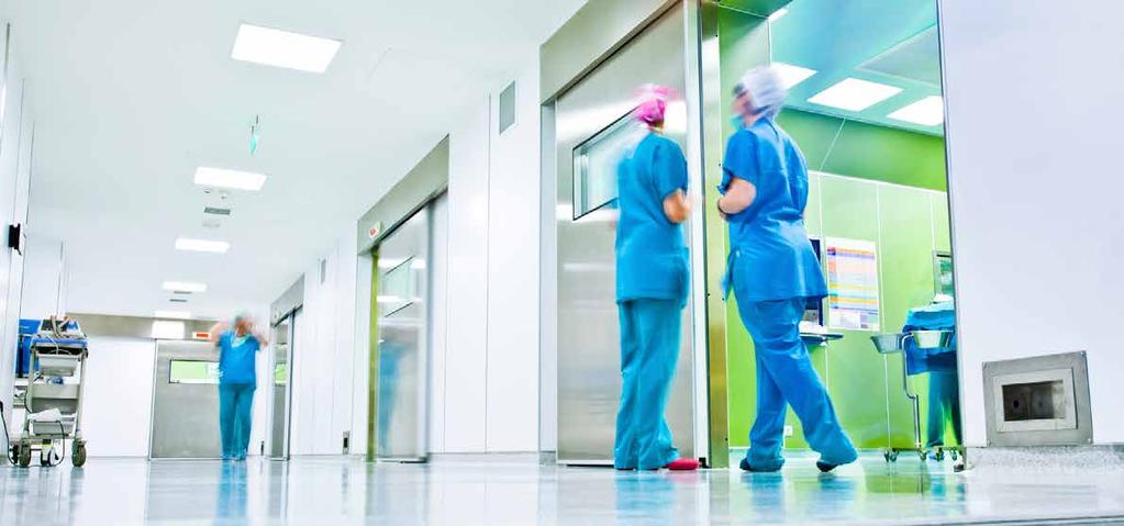 UŻYTECZNOŚĆ PUBLICZNA POMIESZCZENIA CZYSTE Oświetlenie w służbie zdrowia W klinikach, szpitalach i innych budynkach służby zdrowia oprócz doskonałej jakości sprzętu medycznego ważną rolę odgrywa