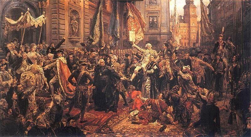 Konstytucja 3 Maja 1791 roku - obraz Jana Matejko 22 października 1770 roku zawiązano konfederację barską, która ogłosiła detronizację króla.