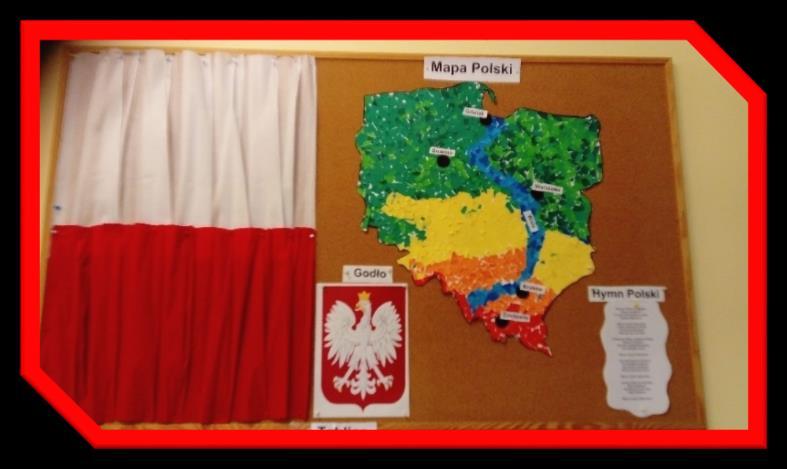 Umieściły w nim symbole narodowe, zgromadziły również książki związane