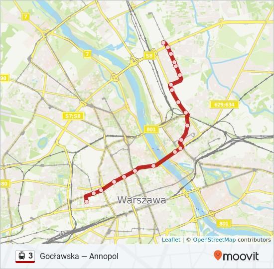 Kierunek: Zjazd Do Zajezdni Wola 21 przystanków WYŚWIETL ROZKŁAD JAZDY LINII Annopol 02 Annopol 02, Warszawa Toruńska 03 Kondratowicza 03 15 Bazyliańska, Warszawa Rozkład jazdy dla: tramwaj 3 Rozkład