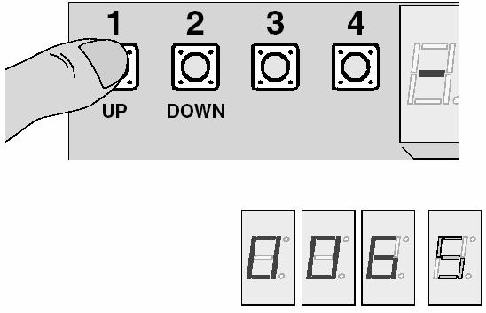 miga /S/ ); C Wybrać pozycję w pamięci wskazaną na rysunku korzystając z przycisków UP ( w górę ) i DOWN ( w dół ); D Wcisnąć