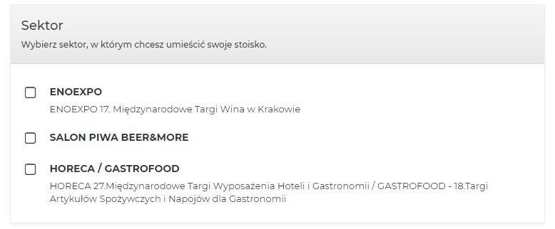 3. Zgłoszenie powierzchni Po wejściu w zgłoszenie pojawia się 13 kroków na tym etapie dostępny jest krok 1 i 2 (oraz krok 3 w przypadku zgłoszenia