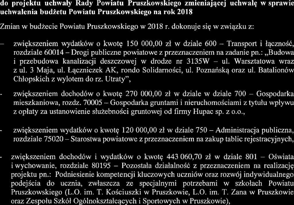 :,,budowa i przebudowa kanalizacji deszczowej w drodze nr 3135W ul. Warsztatowa wraz z ul. 3 Maja, ul. Łączniczek AK, rondo Solidarności, ul. Poznańską oraz ul. Batalionów hłopskich z wylotem do rz.