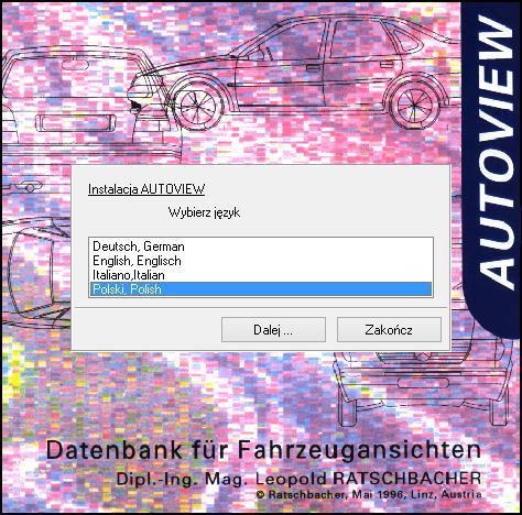 1. Instalacja katalogu sylwetek AUTOVIEW Jeśli użytkownik planuje umieszczenie bazy pojazdów AUTOVIEW w miejscu innym niż domyślnie proponowane przez Instalator AUTOVIEW tj, C\: lub C:AUTOVIEW\ -