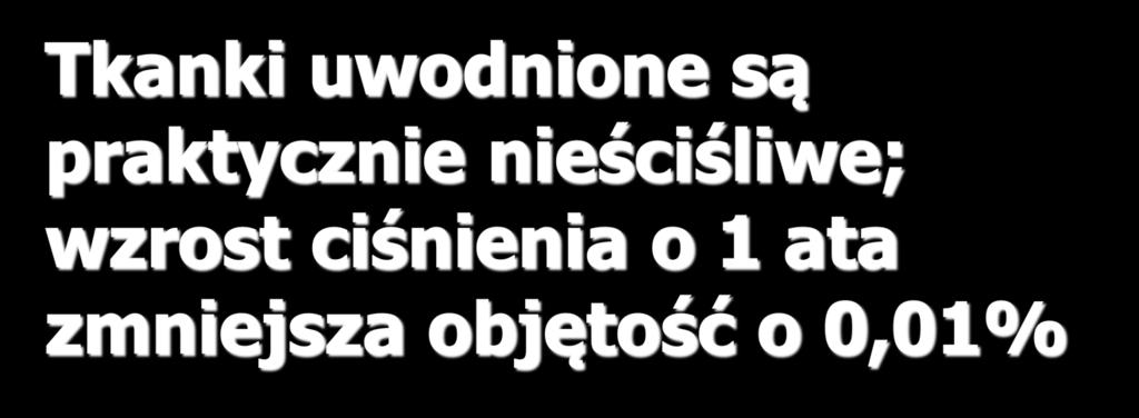 Zwiększone ciśnienie otoczenia (hydrostatyczne) musi zostać zrównoważone!