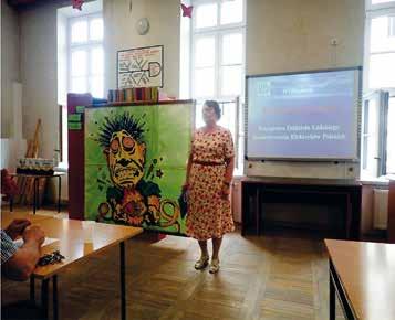Wystąpienie Henryki Szumigaj. Foto: z archiwum Lucyny Drygalskiej Wręczenie dyplomów Najlepsi z najlepszych.