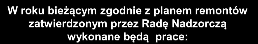 montaż odpowietrzników automatycznych w budynku przy ul. Spokojnej 13 malowanie klatek schodowych w budynku przy ul.