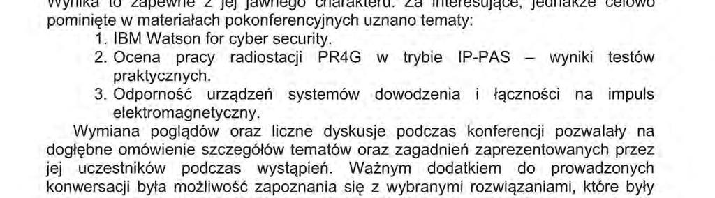 Możliwości taktyczno-techniczne radiostacji HF/VHF Harris. 13. Bezzałogowe systemy latające jako element walki elektronicznej. 14. Lekkie kompozytowe maszty teleskopowe firmy Cobham. 15.
