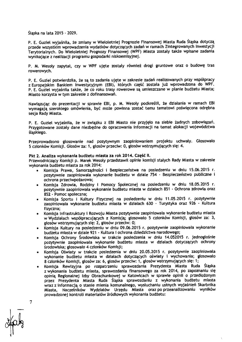 Ś ląska na lata 2015-2029. P. E.