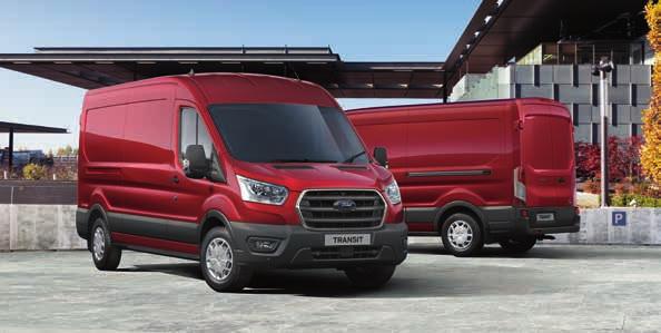 NOWY FORD TRANSIT Ambiente Wybrane standardowe wyposażenie zewnętrzne pojazdu Lusterka boczne z soczewką eliminującą martwe pole widzenia i wbudowanymi kierunkowskazami Centralny zamek ze zdalnym