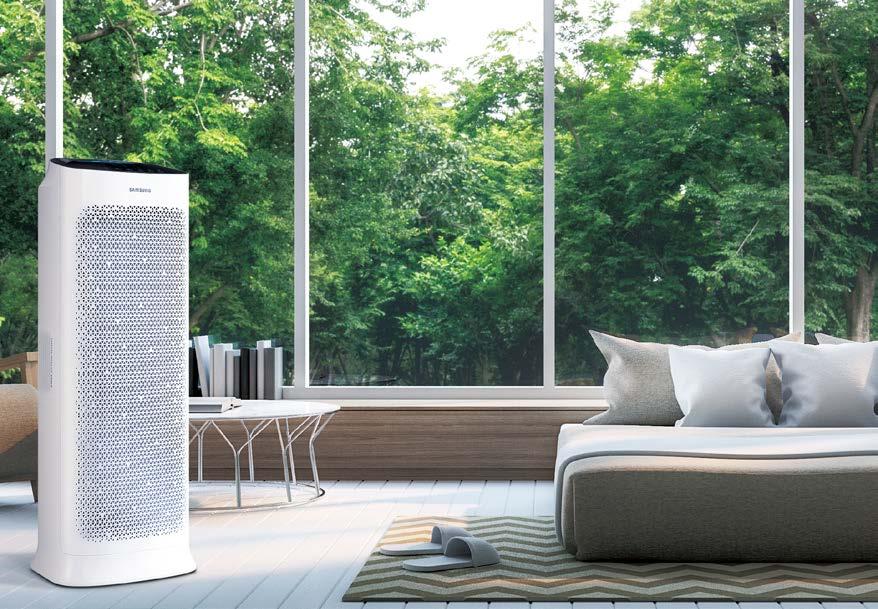Oczyszcza pomieszczenia do 40 m² Oczyszcza aż do 99,97%* zanieczyszczeń Skuteczność 3 filtrów, w tym najwyższej klasy filtru HEPA 13 4 kolorowy wskaźnik jakości powietrza z Air Sensing Light