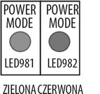 MULTI 8 SYGNALIZACJA LED POWER MODE : świeci ERROR: pulsuje Przełączniki przyciskowe Wyświetlanie szczegółów błędów