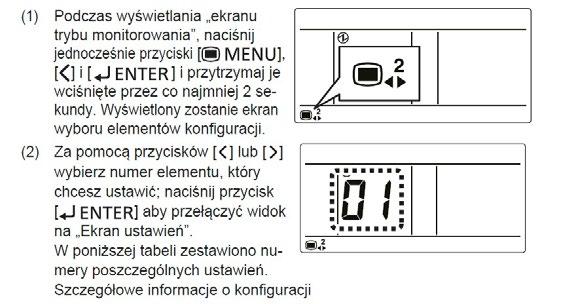 Prosty sterownik przewodowy: UTB - *PB, UTY RSN*M Uruchomienie trybu testowego można wywołać w czasie gdy urządzenie nie pracuje wciskając jednocześnie przyciski : MASTER CONTROL oraz zmiana