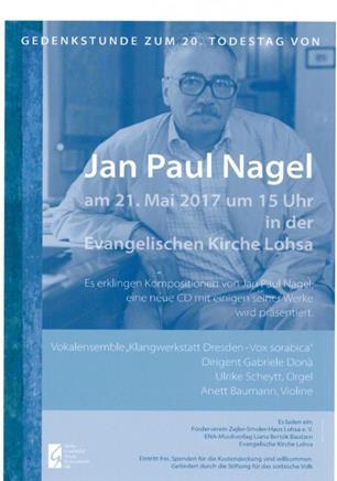 6 19.05.2017 19.00 góź. Aktiwity Serbow we Błotach pśednosk Šule za dolnoserbsku rěc a kulturu w Slopišću dr. Pětš Šurman w domje biosferowego rezerwata (Turbinenraum) 20.05.2017 10.00 góź. Beachvolleyballturnier serbskeje młoźiny w Janšojcach na sportnišću 20.